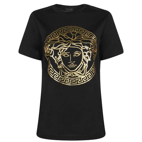 versace medusa logo on white tshirt|Versace baroque t shirt.